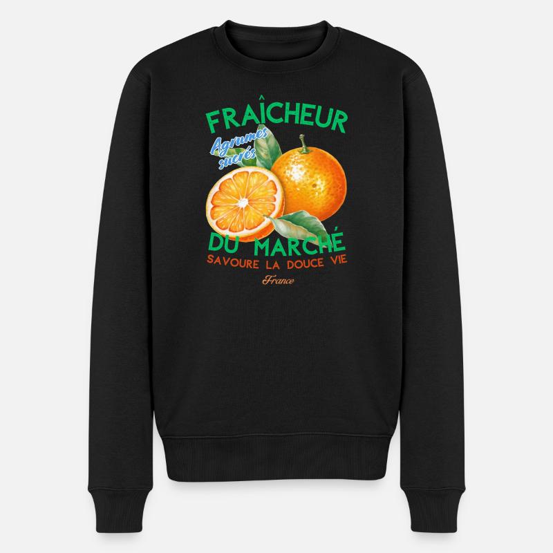 Fraicheur du marché - Pull Premium bio Homme - noir