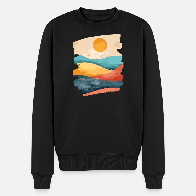 Soleil d’été - Pull Premium bio Homme - noir