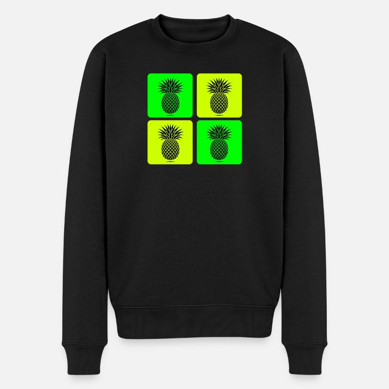 Pop Art Ananas - Pull Premium bio Homme - noir