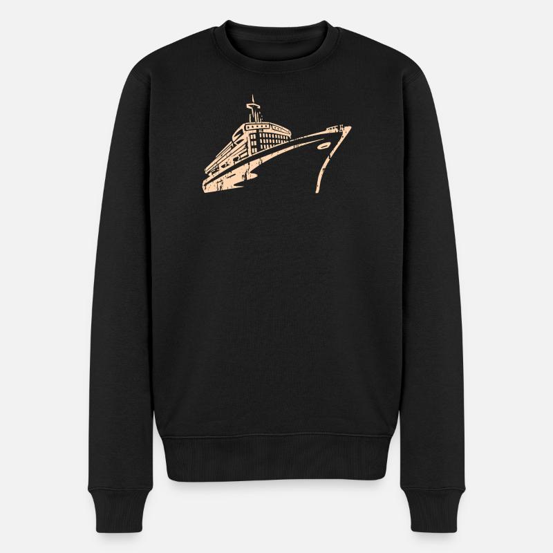 Kreuzfahrtschiff Kreuzfahrt Schiff Luxus - Männer Premium Bio Pullover - Schwarz