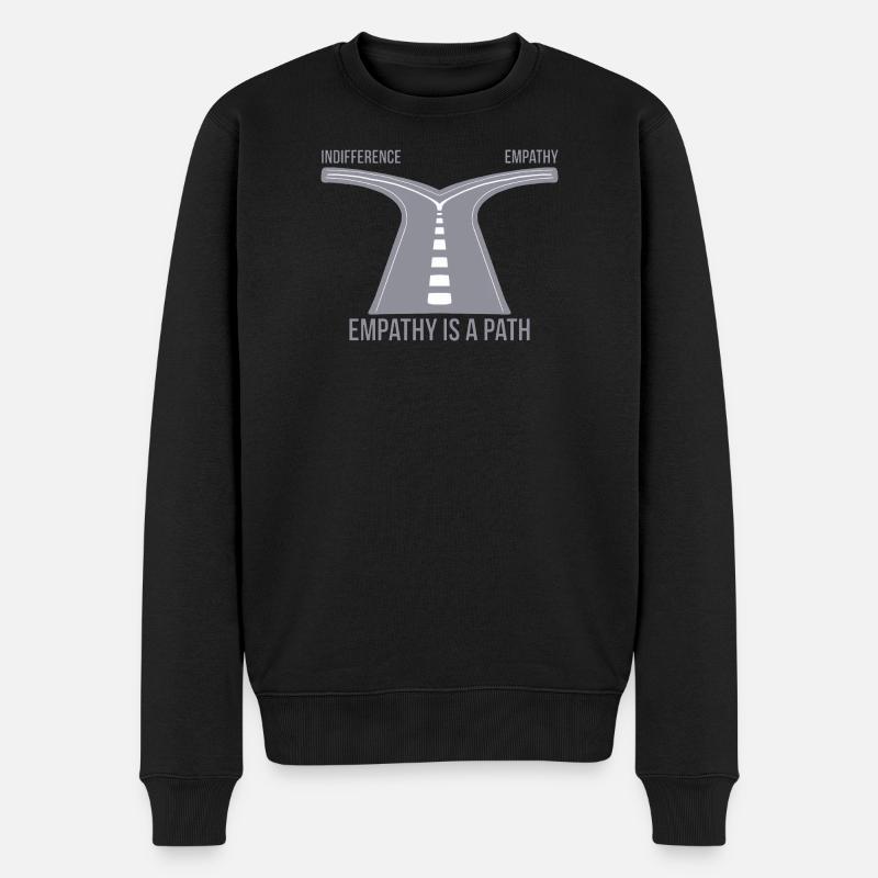 L’empathie est un chemin - Pull Premium bio Homme - noir