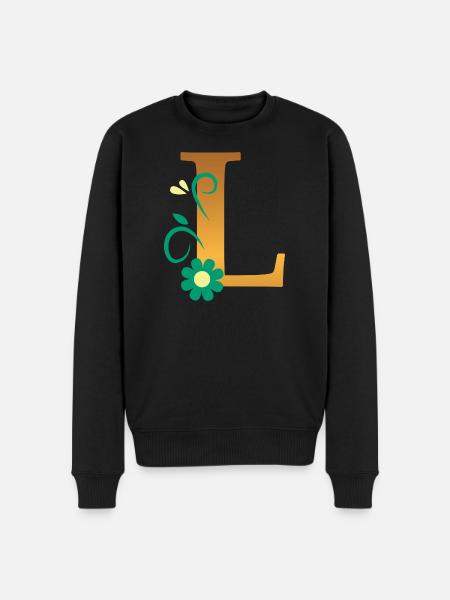 L - Men's Premium Organic Jumper - black