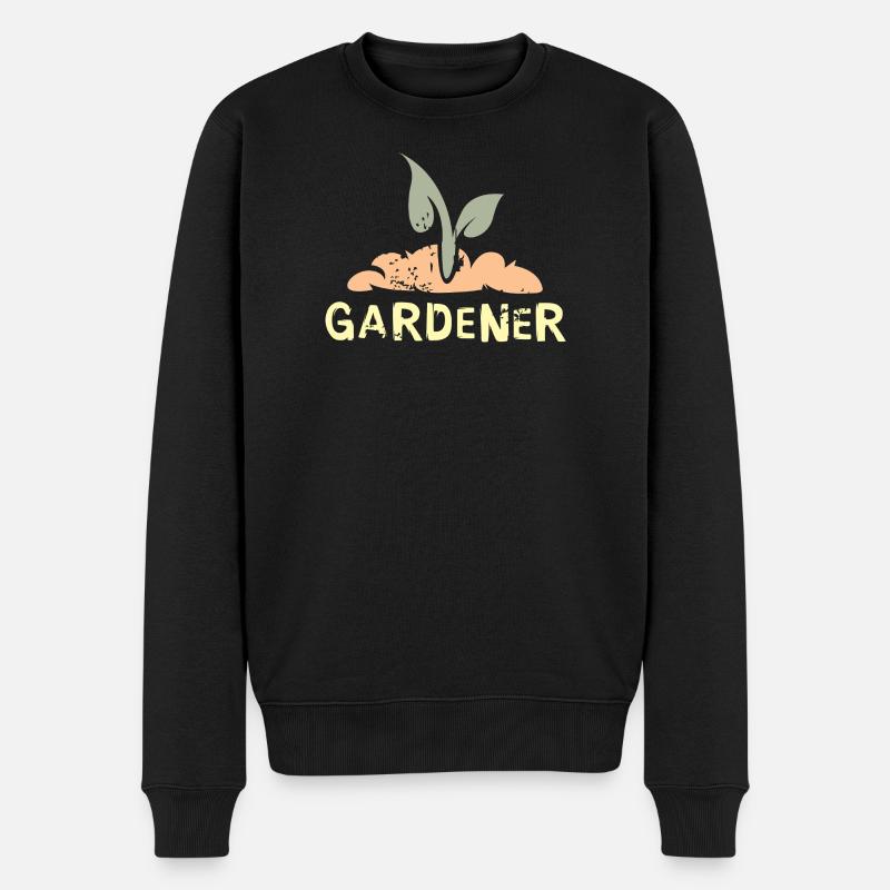 Jardiniers passionnés - plantes et fleurs - Pull Premium bio Homme - noir