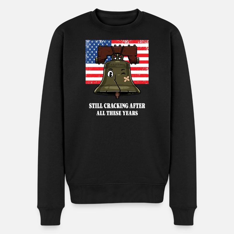 Freiheitsglocke - Männer Premium Bio Pullover - Schwarz