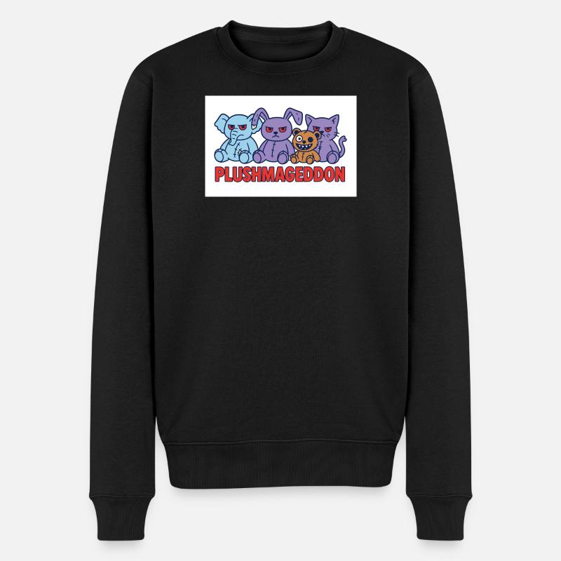 Plushmageddon - Männer Premium Bio Pullover - Schwarz