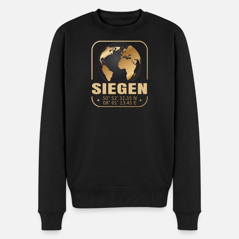 Siegen - Männer Premium Bio Pullover - Schwarz