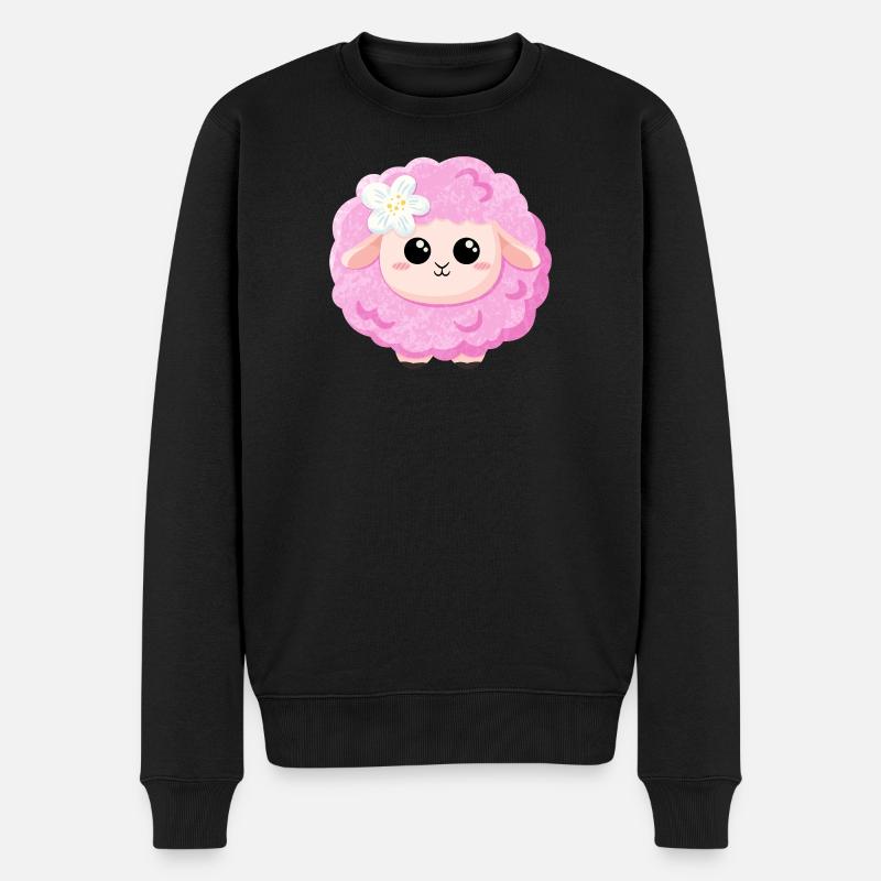 Mouton rose mignon - Pull Premium bio Homme - noir