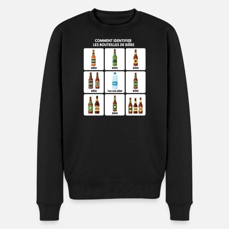 Guide d’identification de la bière - Pull Premium bio Homme - noir