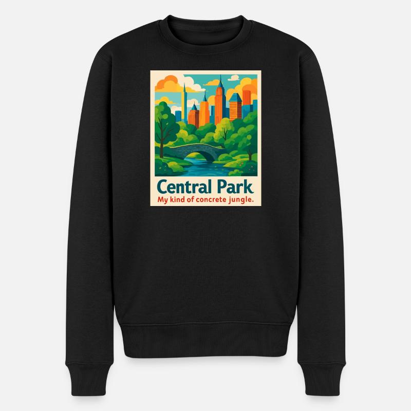 Ambiance de Central Park - Pull Premium bio Homme - noir