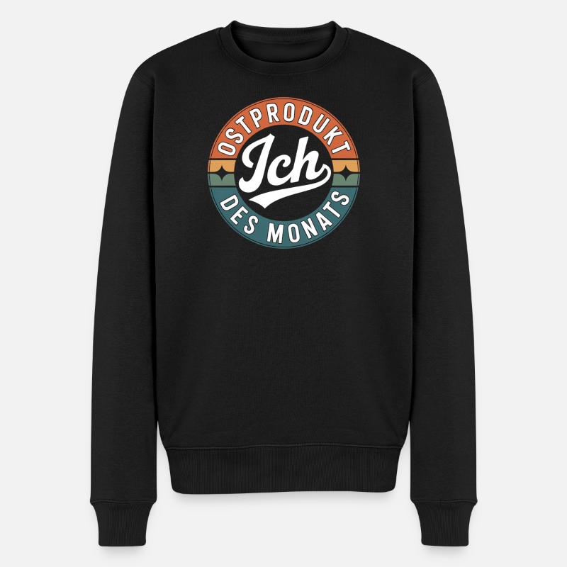 Ostalgie DDR Ostdeutsche Ostdeutscher Geschenkidee - Männer Premium Bio Pullover - Schwarz