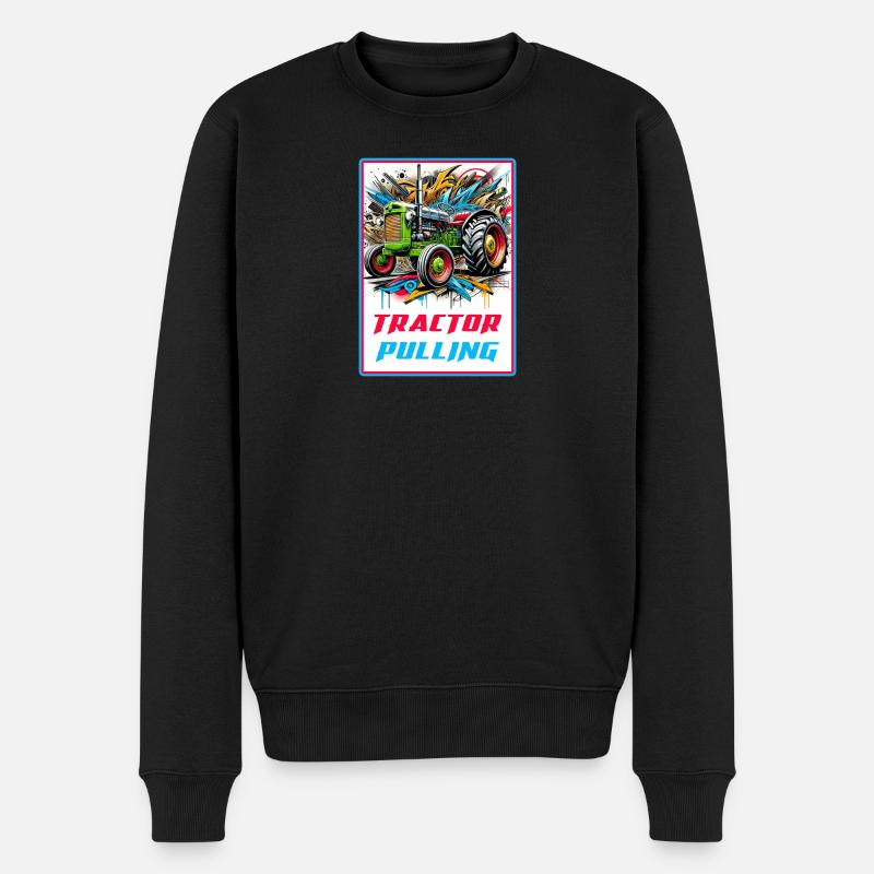 Puissance de traction du tracteur - Pull Premium bio Homme - noir