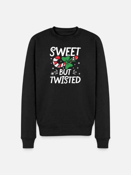 Sweet but twisted - Männer Premium Bio Pullover - Schwarz