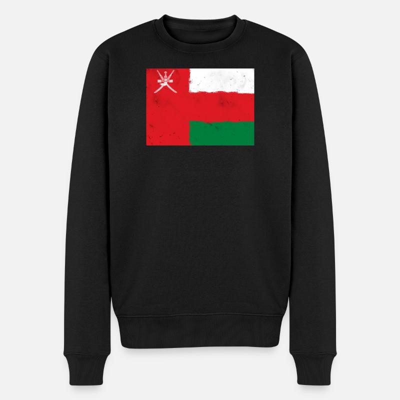 Flagge von Oman - Männer Premium Bio Pullover - Schwarz