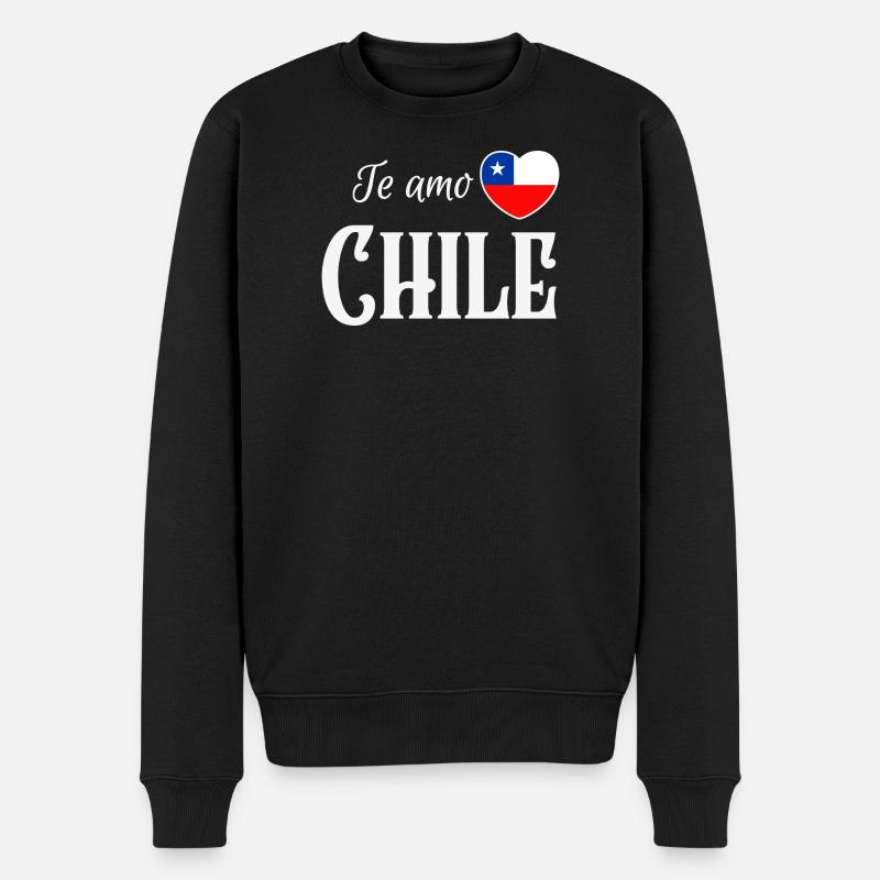 J’aime le Chili, fierté chilienne - Pull Premium bio Homme - noir