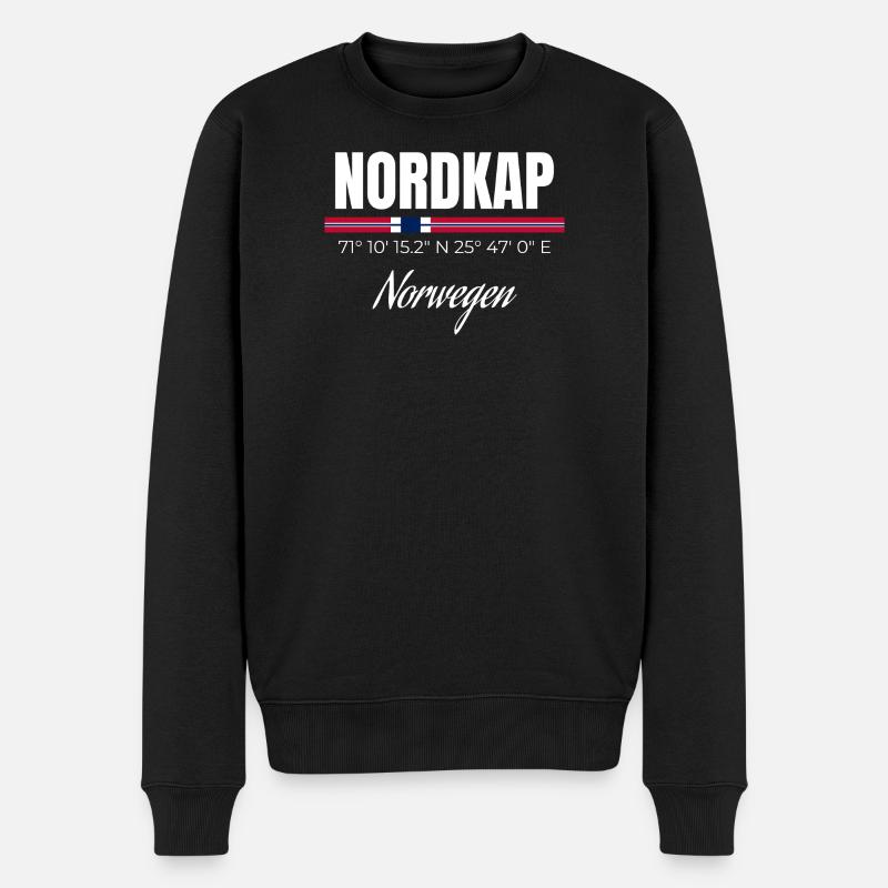 Nordkap - Männer Premium Bio Pullover - Schwarz