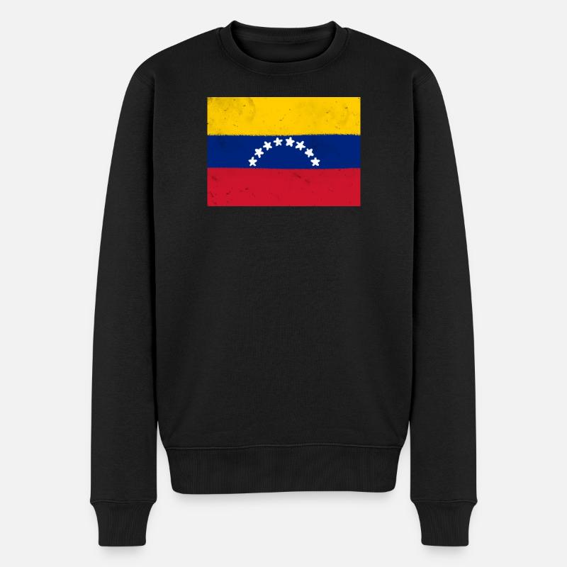 Drapeau du Venezuela - Pull Premium bio Homme - noir