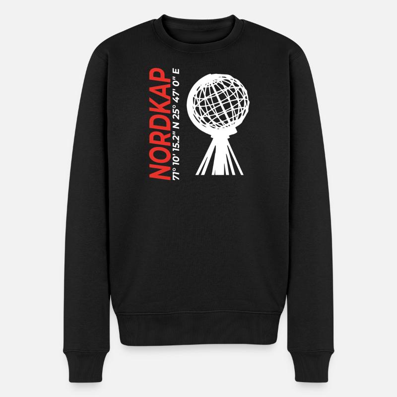 Nordkap - Männer Premium Bio Pullover - Schwarz