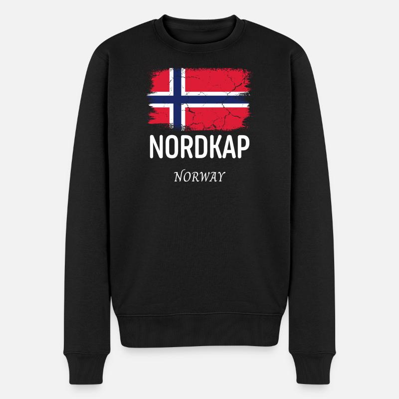 Nordkap - Männer Premium Bio Pullover - Schwarz