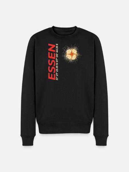 Essen - Männer Premium Bio Pullover - Schwarz