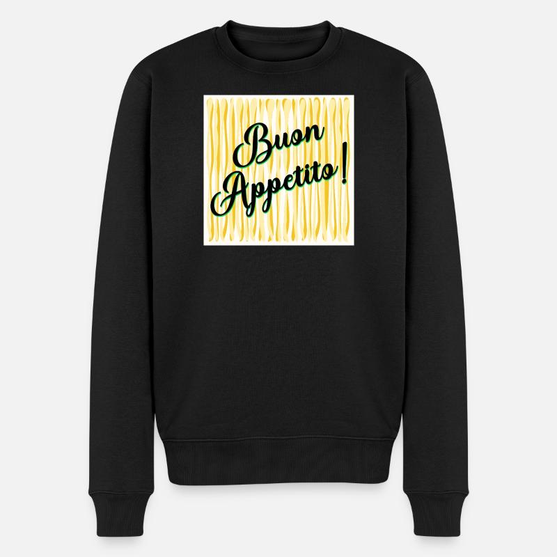 Spaghetti Bon appétit - Pull Premium bio Homme - noir