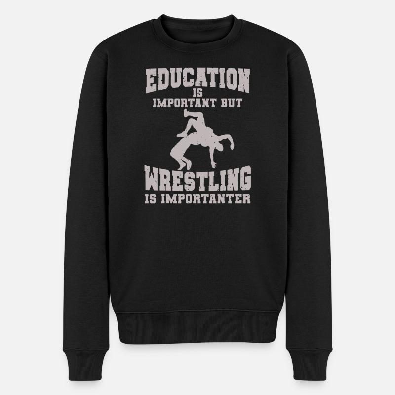 Éducation à la lutte Conception motivante - Pull Premium bio Homme - noir