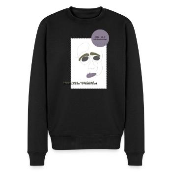 Parler de ses sentiments 1 - Pull Premium bio Homme - noir - Devant - Nico (187cm)