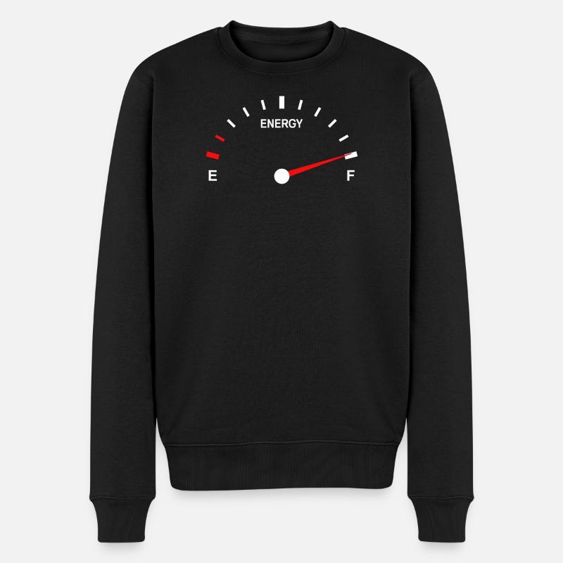 Lebendige Kraftstoffanzeige Abstraktes Design - Männer Premium Bio Pullover - Schwarz