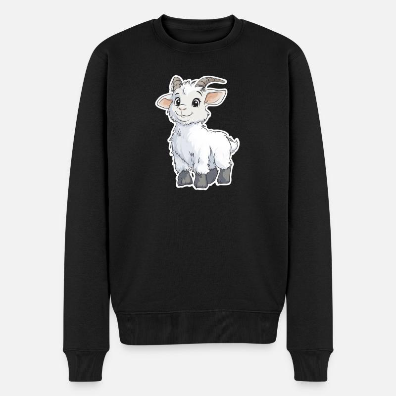 Chèvre - Pull Premium bio Homme - noir