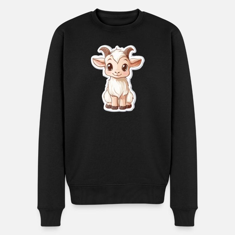 Chèvre - Pull Premium bio Homme - noir