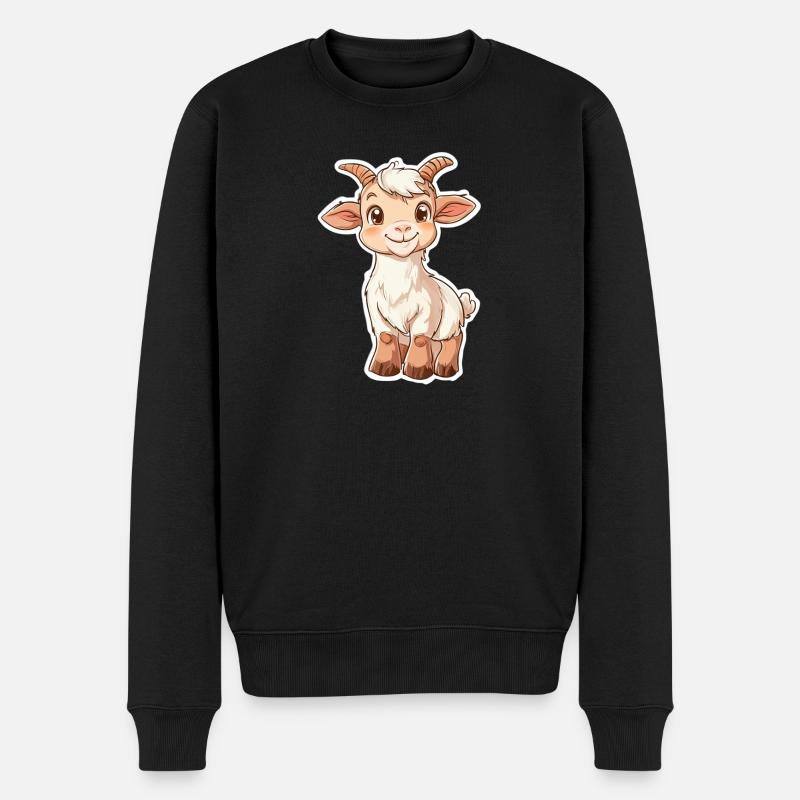 Chèvre - Pull Premium bio Homme - noir