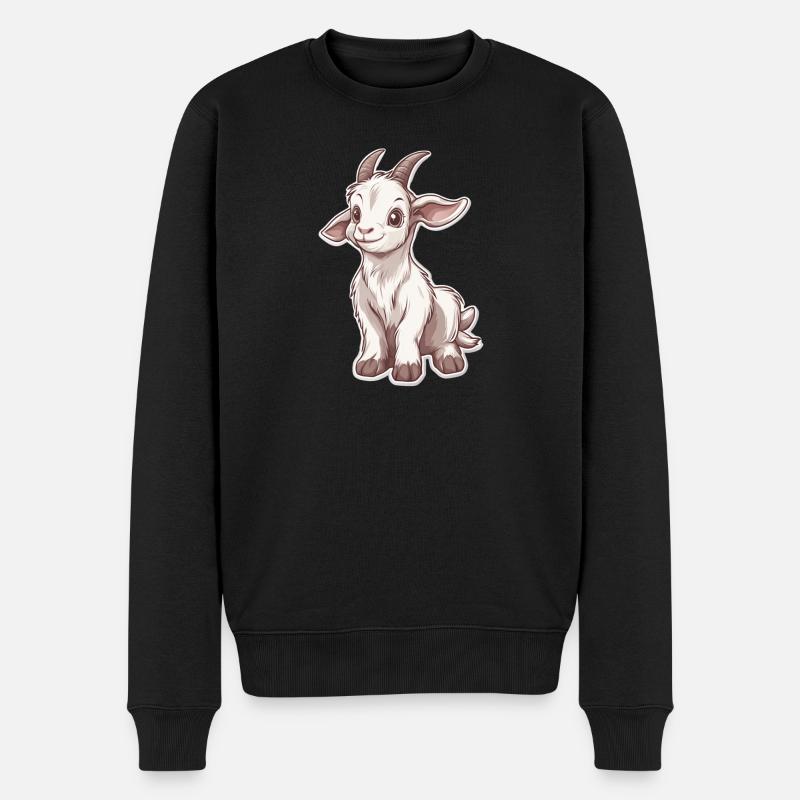 Chèvre - Pull Premium bio Homme - noir