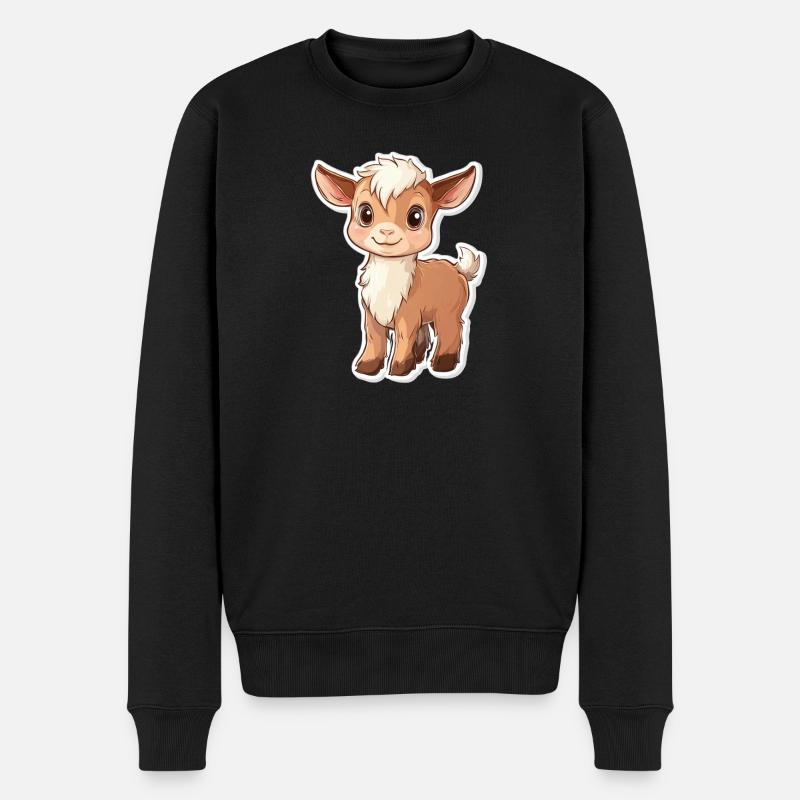 Chèvre - Pull Premium bio Homme - noir