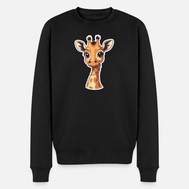 Girafe - Pull Premium bio Homme - noir