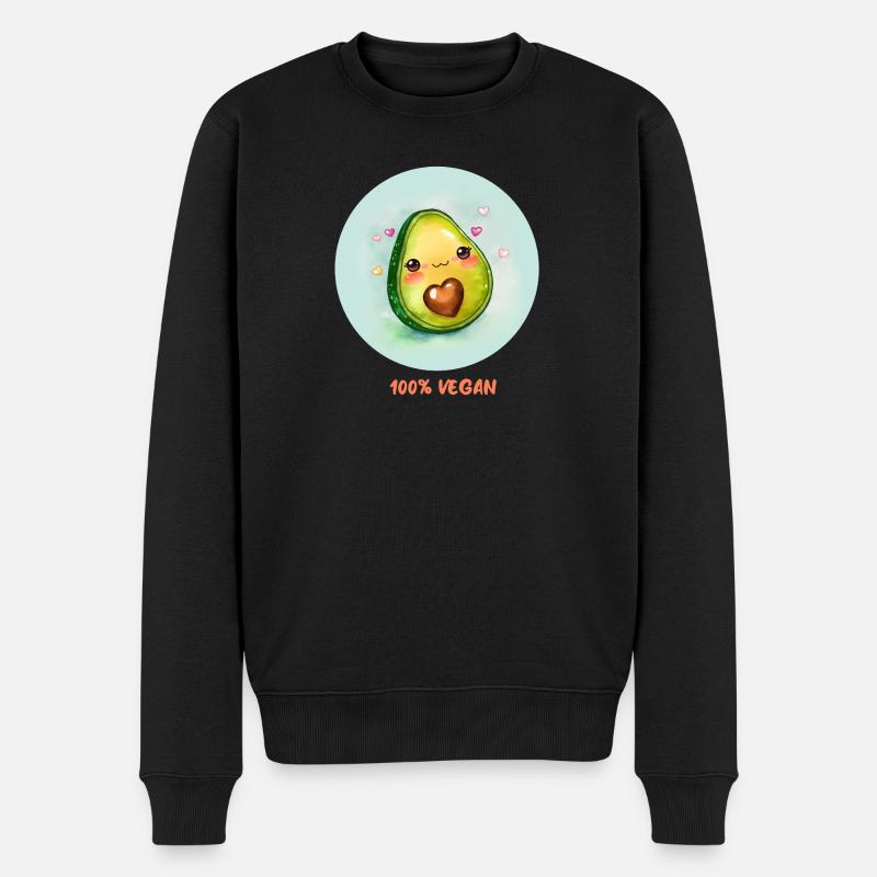 Avocat végétalien - Pull Premium bio Homme - noir