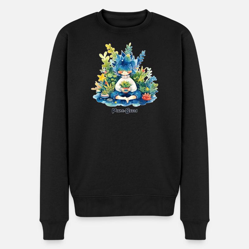 À base de plantes - Pull Premium bio Homme - noir