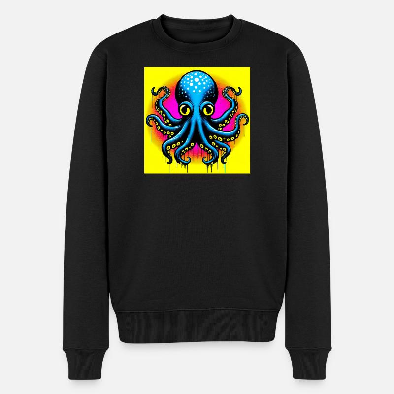 Pieuvre - Pull Premium bio Homme - noir