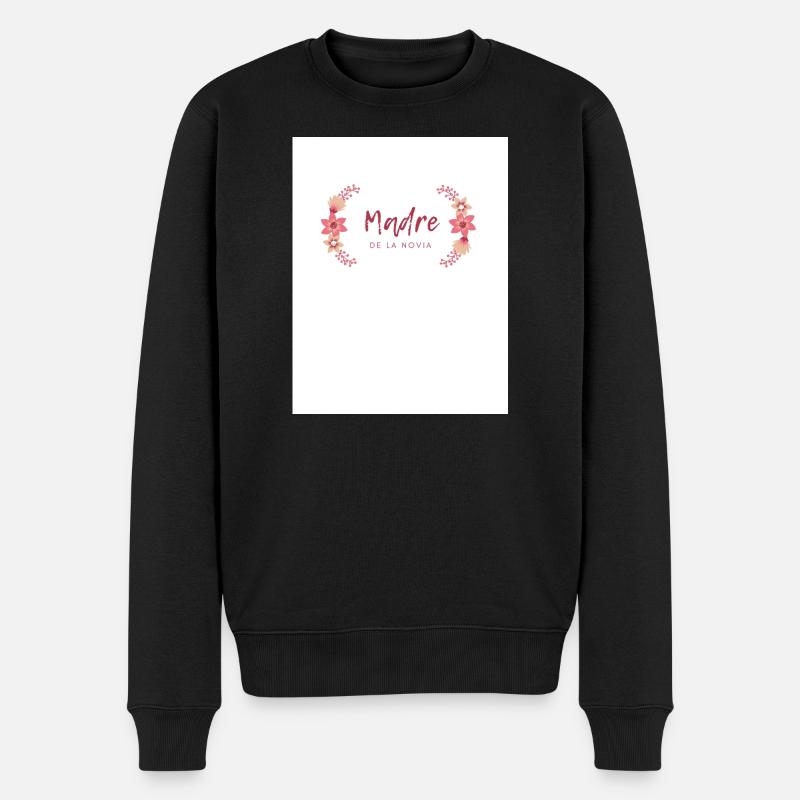 Mutter der Blumenbraut - Männer Premium Bio Pullover - Schwarz