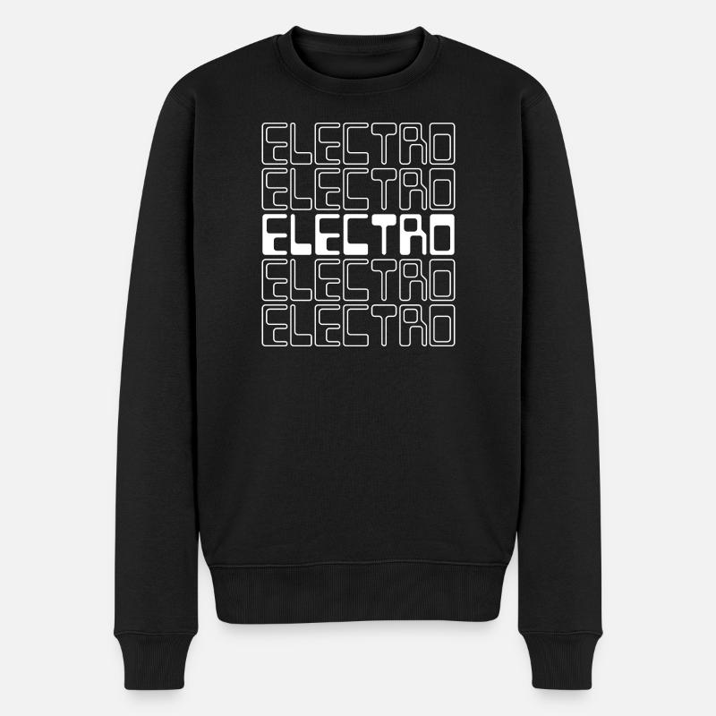 Cadeau logo musique électro - Pull Premium bio Homme - noir