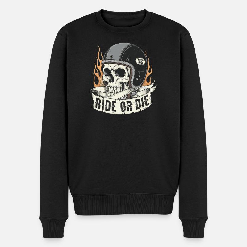 Rouler ou mourir - Pull Premium bio Homme - noir