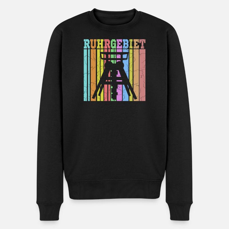 zeche ruhrgebiet - Männer Premium Bio Pullover - Schwarz