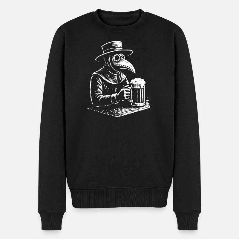 Pestdoktor Cheers Design - Männer Premium Bio Pullover - Schwarz