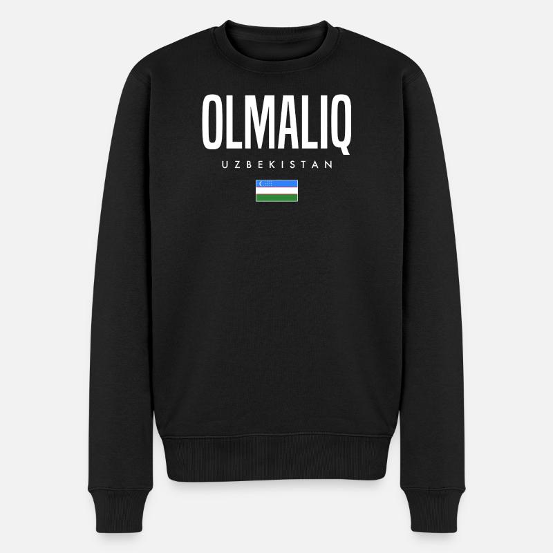 Olmaliq Ouzbékistan - Pull Premium bio Homme - noir