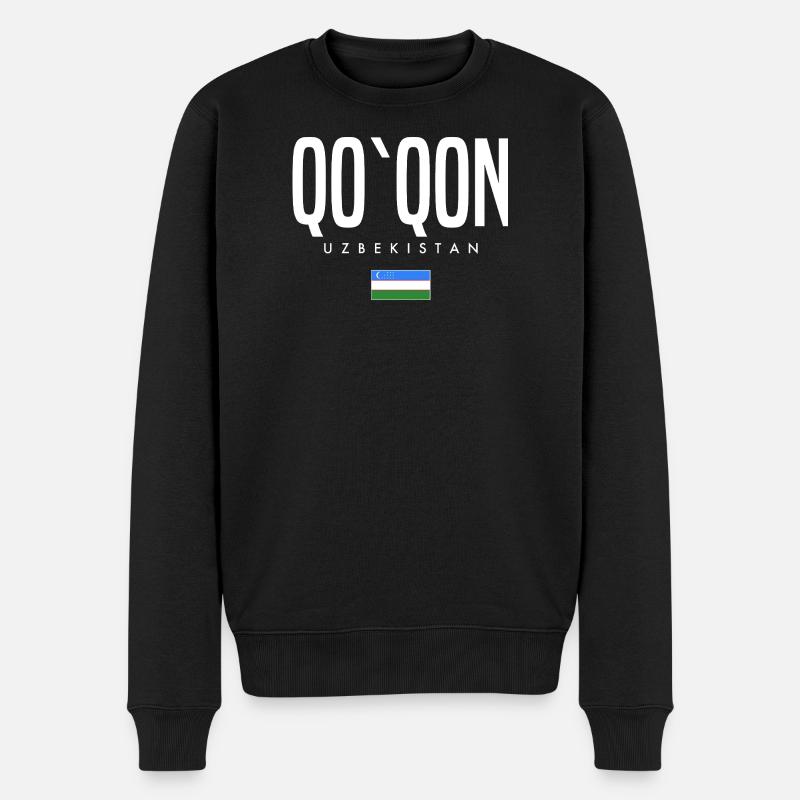 Qo'qon Ouzbékistan - Pull Premium bio Homme - noir