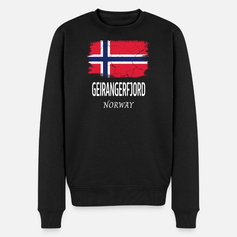 Geirangerfjord - Pull Premium bio Homme - noir