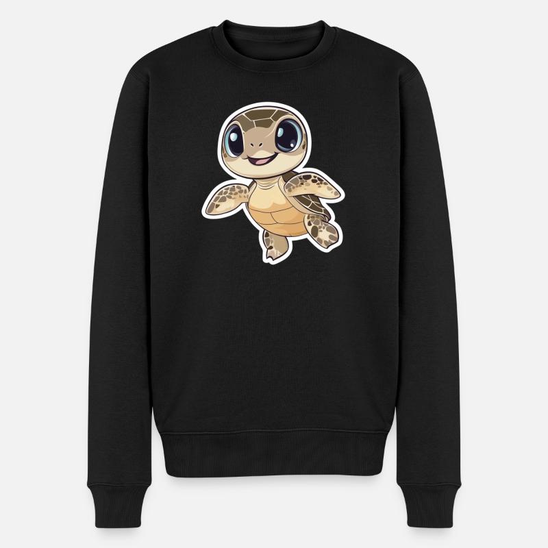 Tortue - Pull Premium bio Homme - noir