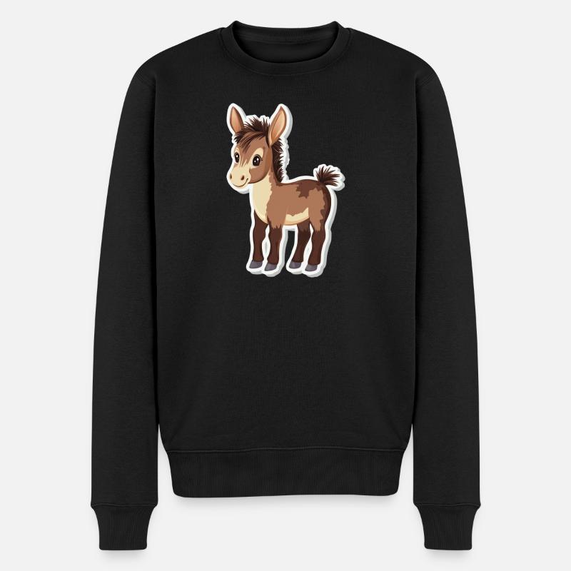 âne - Pull Premium bio Homme - noir