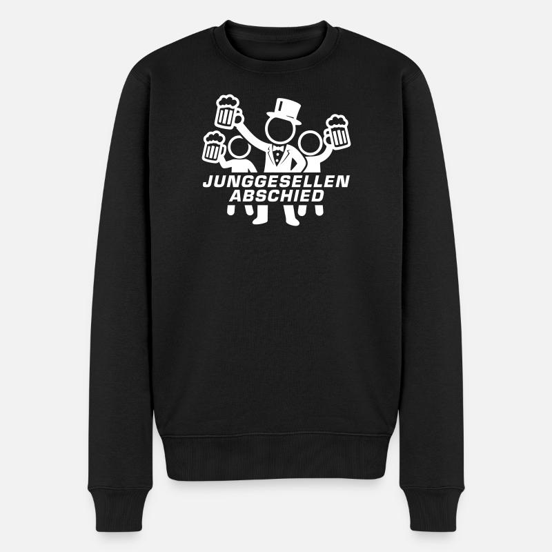Junggesellenabschied Jga Bier - Männer Premium Bio Pullover - Schwarz