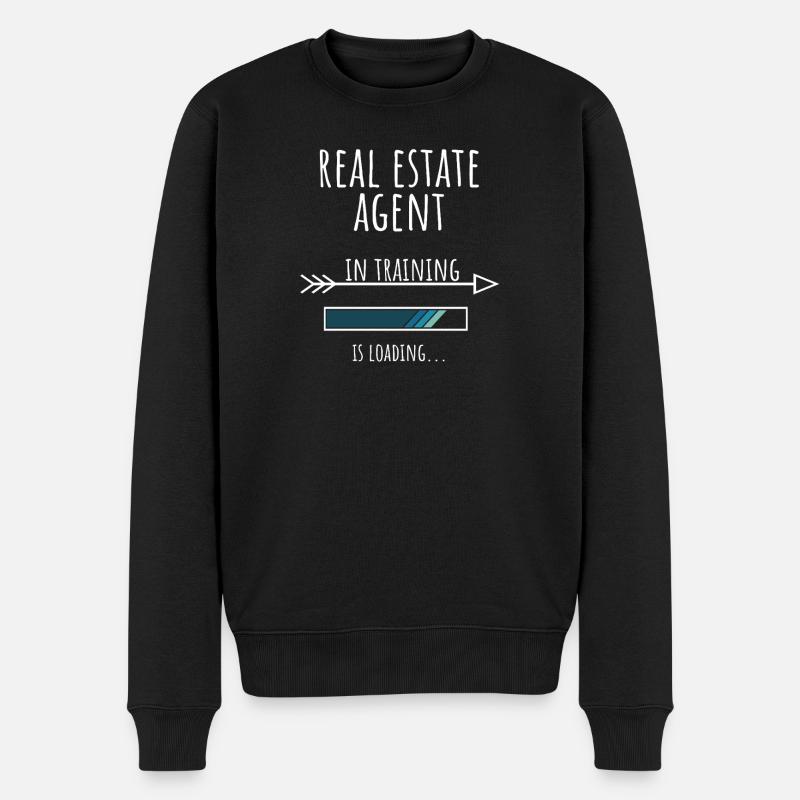 Agent immobilier Don Profession Formation - Pull Premium bio Homme - noir