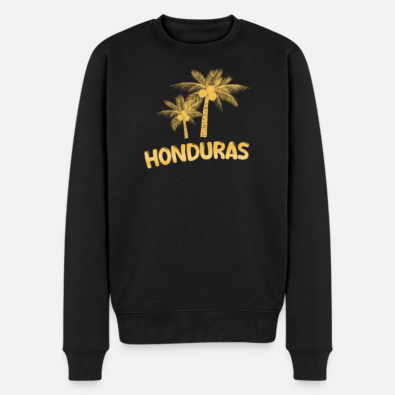 Geschenk für Honduras - Männer Premium Bio Pullover - Schwarz