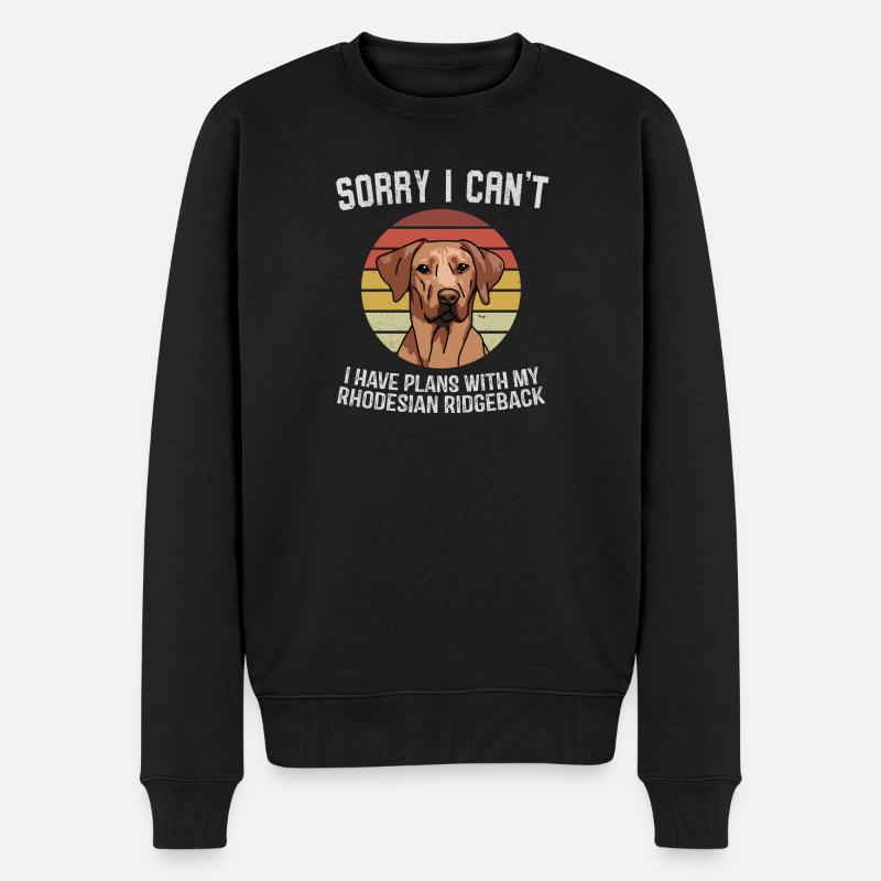 Rhodesian Ridgeback Entschuldigungsgrafik - Männer Premium Bio Pullover - Schwarz